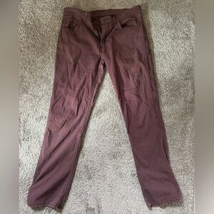Levis Cotton red pants size 33x32